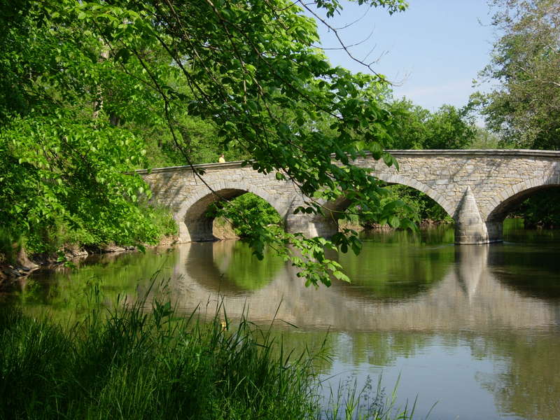 Burnside Bridge from the Snavely Ford Trail